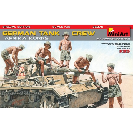 TANQUISTAS ALEMANES AFRIKA KORPS MINIART 35278 ESCALA 1/35