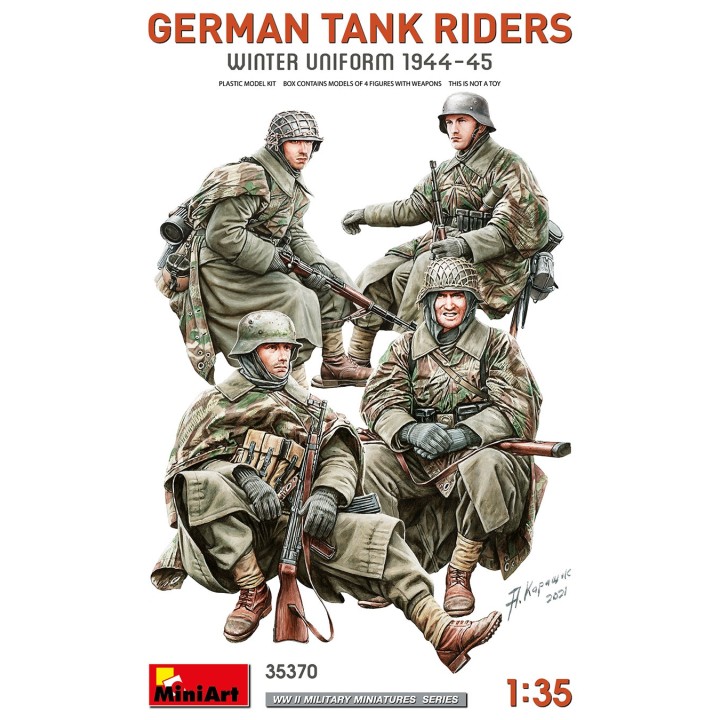 TANQUISTAS ALEMANES INVIERNO 1944-45 MINIART 35370 ESCALA 1/35