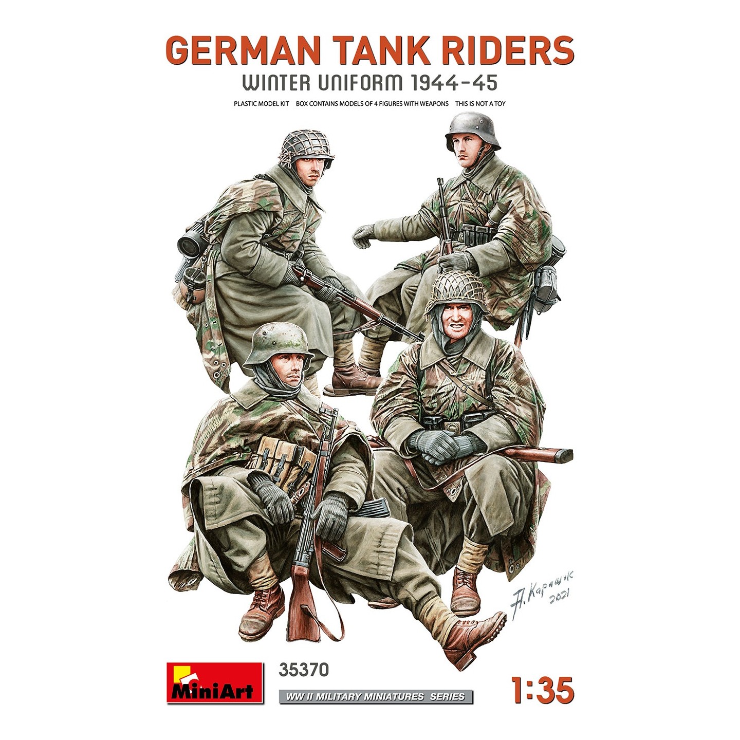 TANQUISTAS ALEMANES INVIERNO 1944-45 MINIART 35370 ESCALA 1/35