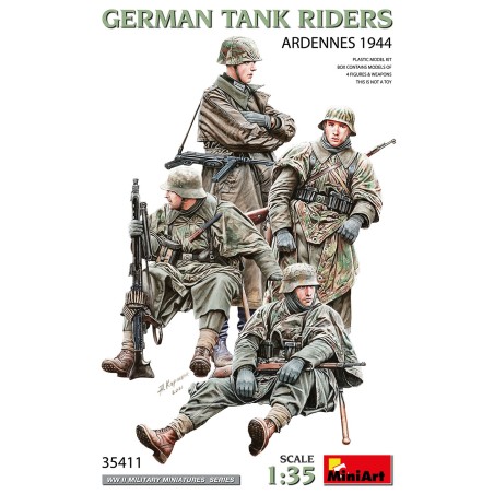 TANQUISTAS ALEMANES ARDENAS 1944 MINIART 35411 ESCALA 1/35