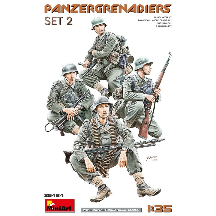 GRANADEROS PANZER ALEMANES MINIART 35484 ESCALA 1/35