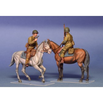 2 JINETES AMERICANOS BATALLA DE NORMANDIA 1944 MINIART 035151 ESCALA 1/35