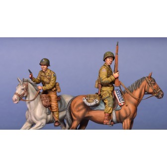 2 JINETES AMERICANOS BATALLA DE NORMANDIA 1944 MINIART 035151 ESCALA 1/35
