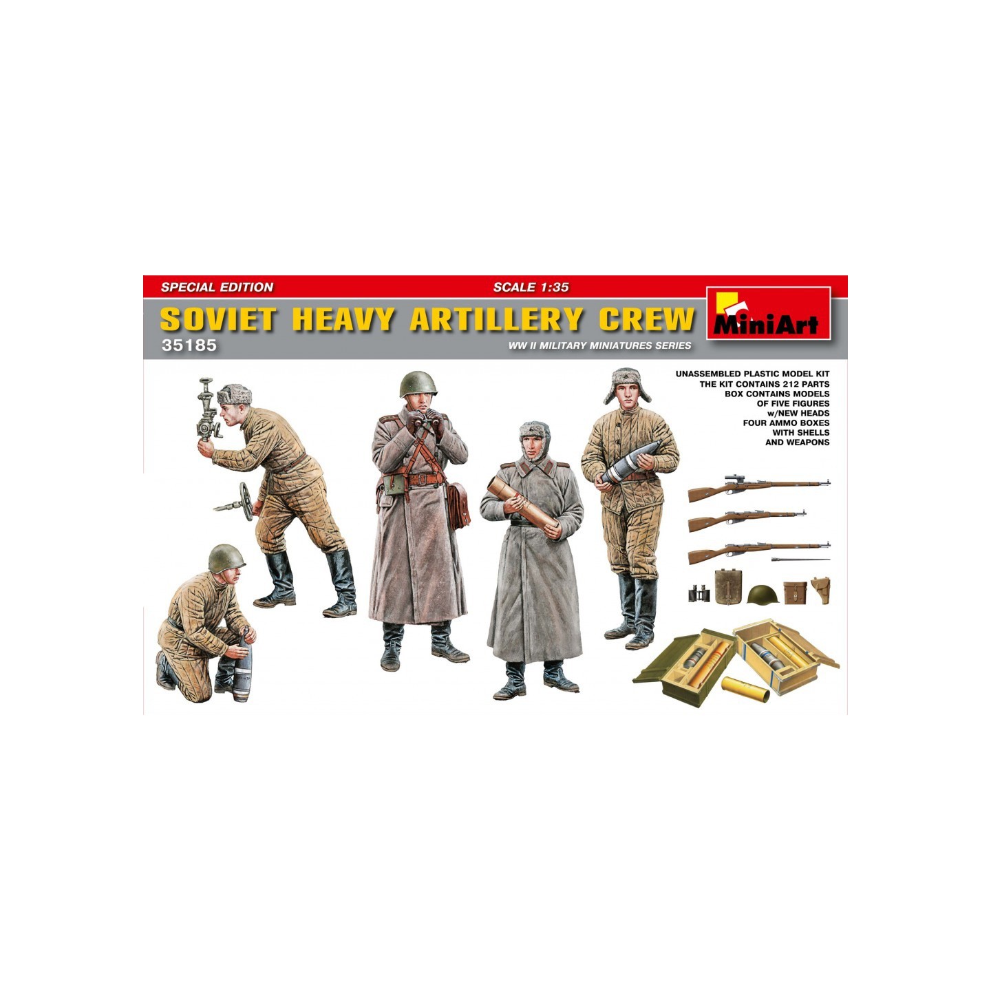 ARTILLERIA SOVIETICA MINIART 35185 ESCALA 1/35
