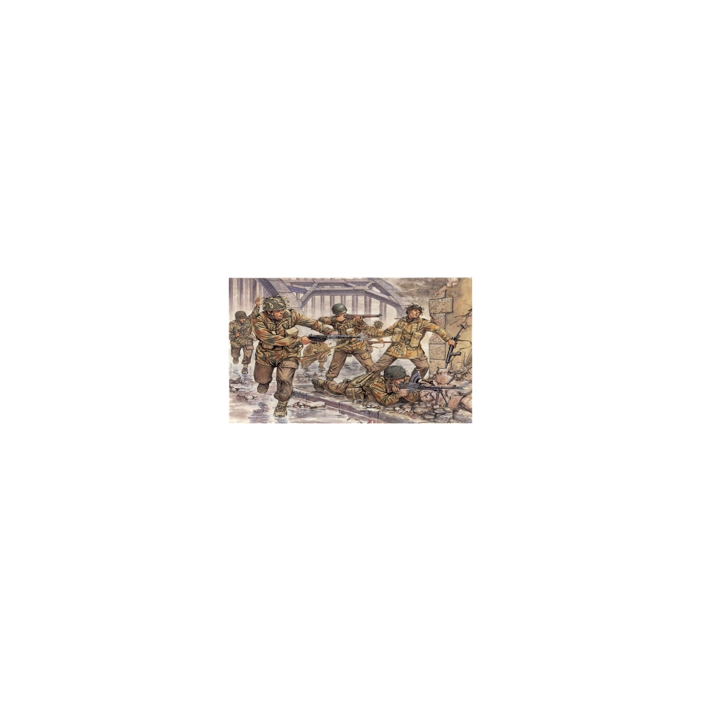 50 PARACAIDISTAS BRITANICOS ITALERI 6034 ESCALA 1/72