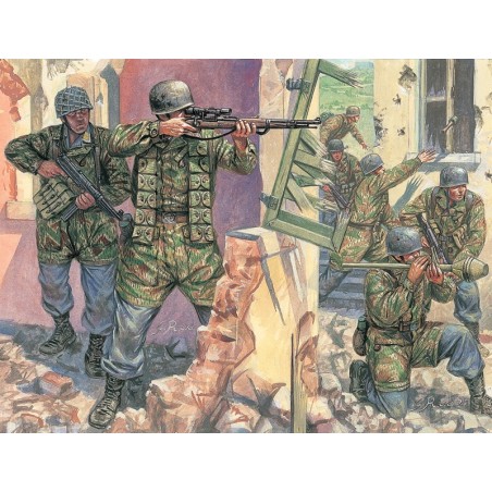 50 PARACAIDISTAS ALEMANES ITALERI 6045 ESCALA 1/72