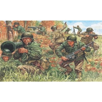 50 SOLDADOS INFANTERIA AMERICANA ITALERI 6046 ESCALA 1/72