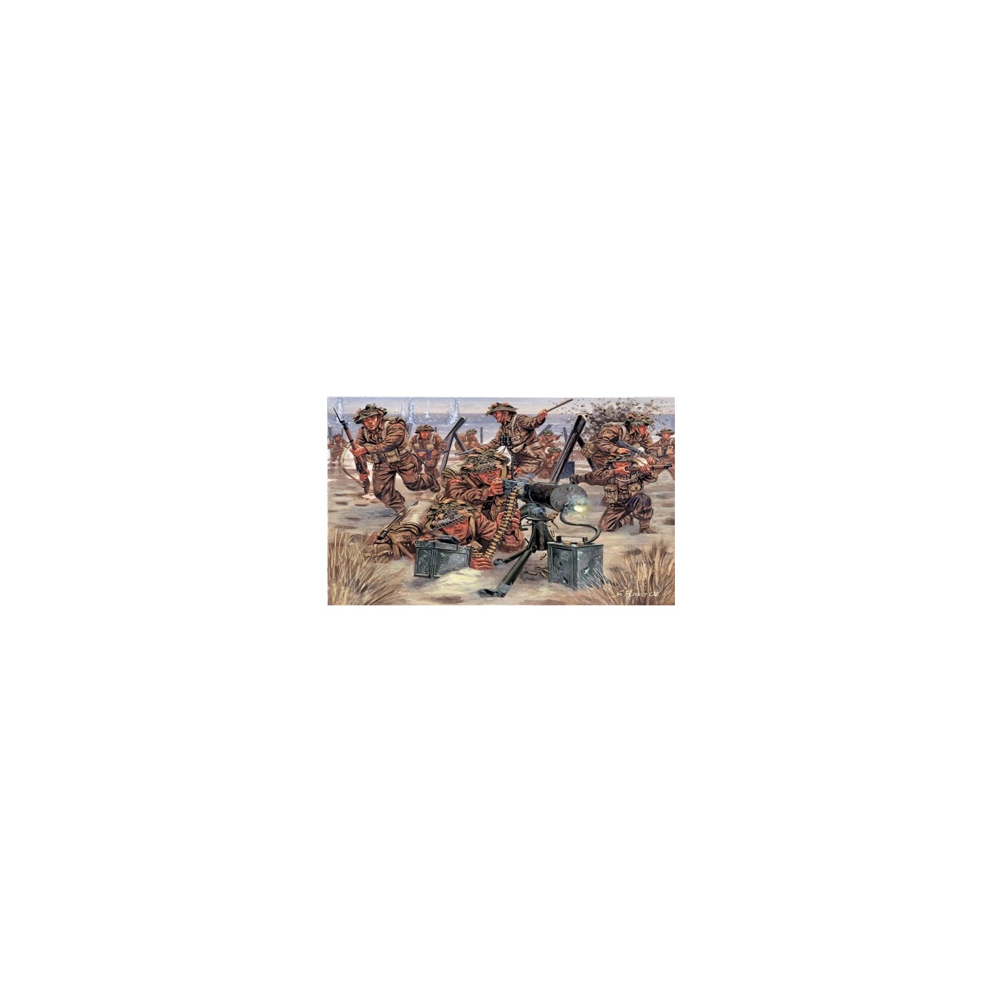 50 SOLDADOS INFANTERIA BRITANICA ITALERI 6056 ESCALA 1/72