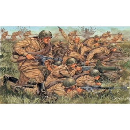 46 SOLDADOS INFANTERIA RUSA ITALERI 6057 ESCALA 1/72