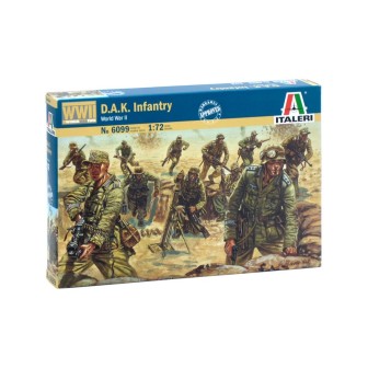 48 SOLDADOS ALEMANES AFRIKA KORPS ITALERI 6099 ESCALA 1/72