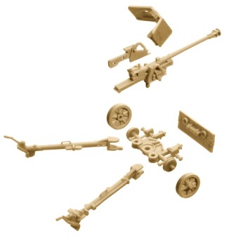 CAÑON ANTI TANQUE ALEMAN PAK 40 ITALERI 6096 ESCALA 1/72