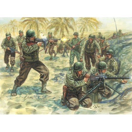 48 SOLDADOS INFANTERIA AMERICANA ITALERI 6120 ESCALA 1/72