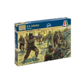 48 SOLDADOS INFANTERIA AMERICANA ITALERI 6120 ESCALA 1/72
