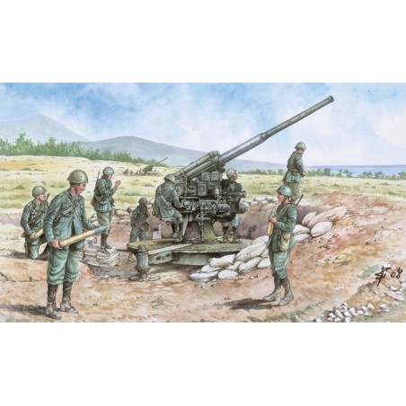 CAÑON 90/53 ITALIANO CON 8 FIGURAS ITALERI 6122 ESCALA 1/72