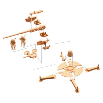 CAÑON 90/53 ITALIANO CON 8 FIGURAS ITALERI 6122 ESCALA 1/72