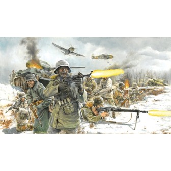 36 SOLDADOS INFANTERIA ALEMANA DE INVIERNO ITALERI 6151 ESCALA 1/72