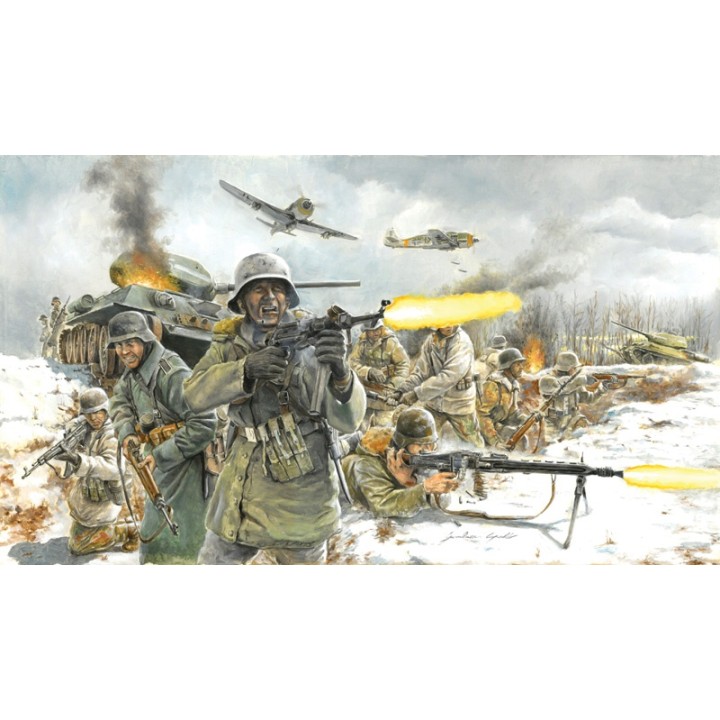 36 SOLDADOS INFANTERIA ALEMANA DE INVIERNO ITALERI 6151 ESCALA 1/72