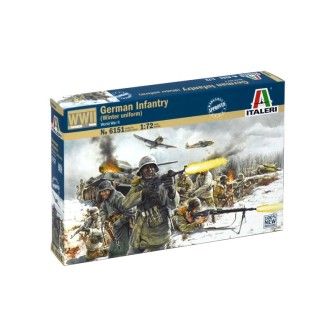 36 SOLDADOS INFANTERIA ALEMANA DE INVIERNO ITALERI 6151 ESCALA 1/72