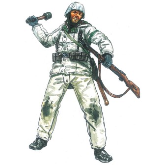 36 SOLDADOS INFANTERIA ALEMANA DE INVIERNO ITALERI 6151 ESCALA 1/72