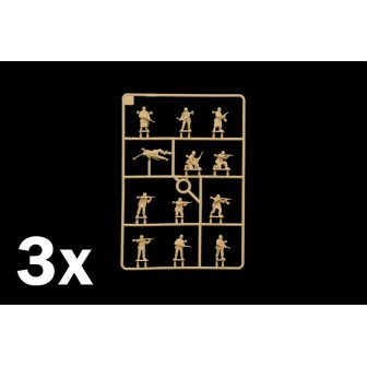 36 SOLDADOS INFANTERIA ALEMANA DE INVIERNO ITALERI 6151 ESCALA 1/72
