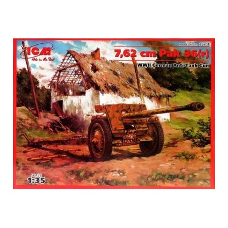 ANTITANQUE ALEMAN PAK 36 7,62cm ICM 1/35