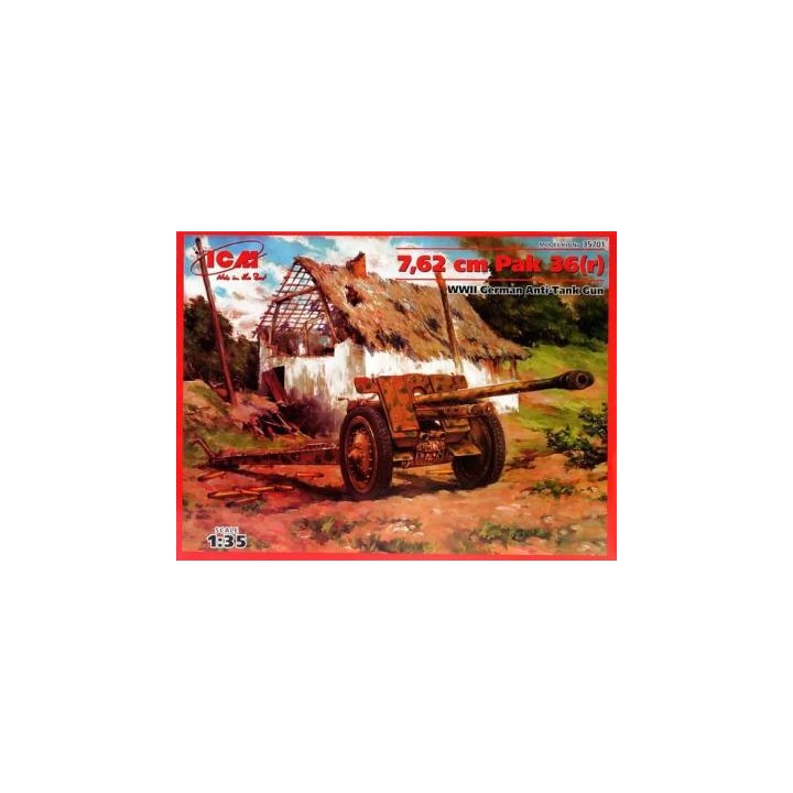 ANTITANQUE ALEMAN PAK 36 7,62cm ICM 1/35