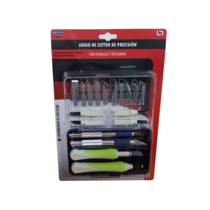 JUEGO DE CUTTERS, CUCHILLAS Y ACCESORIOS DISMOER 25150