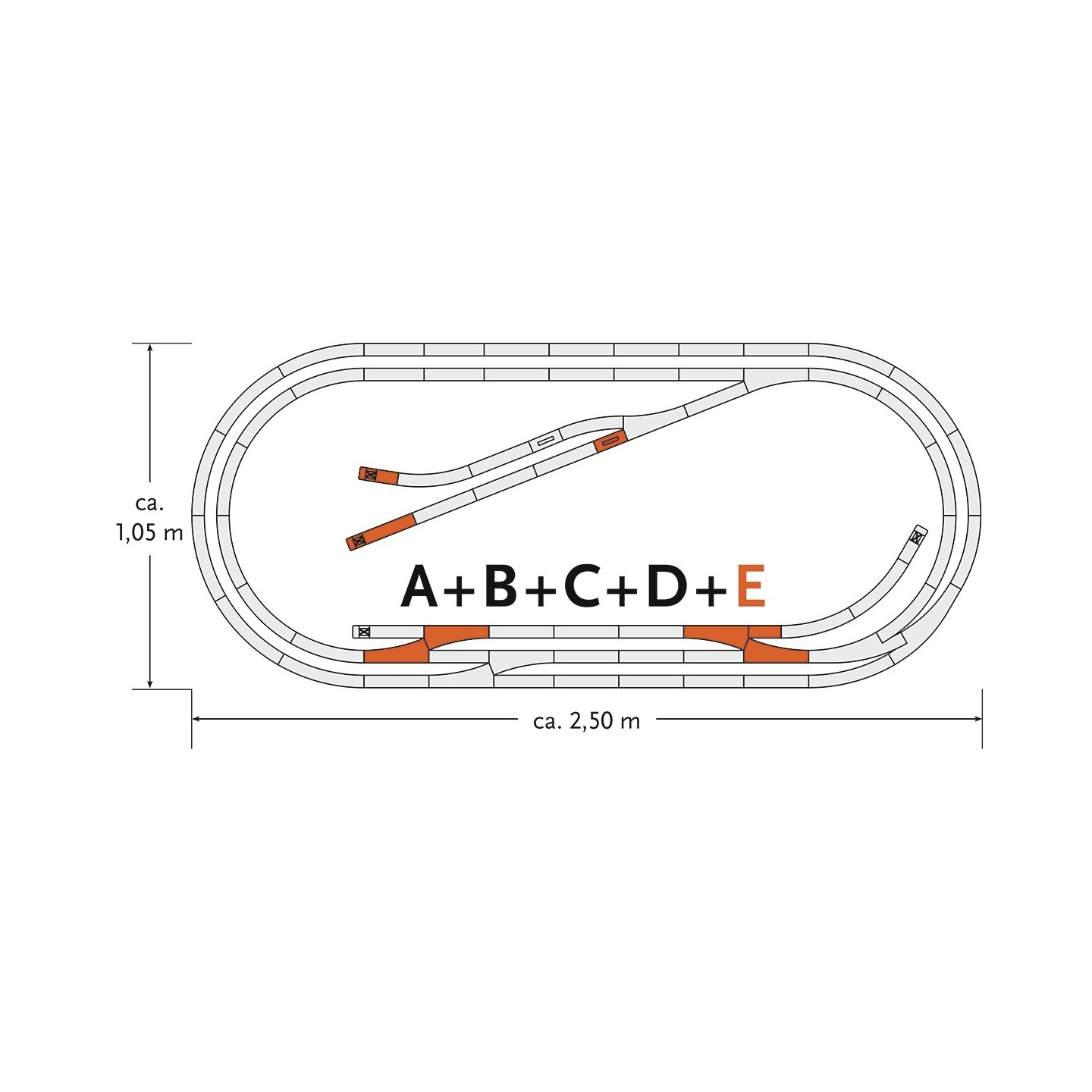 SET VIAS E ROCO 61104 ESCALA  H0