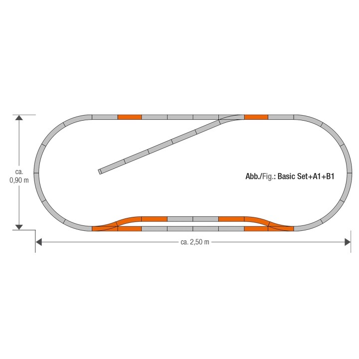 SET VIAS B1 ROCO 61151 ESCALA  H0