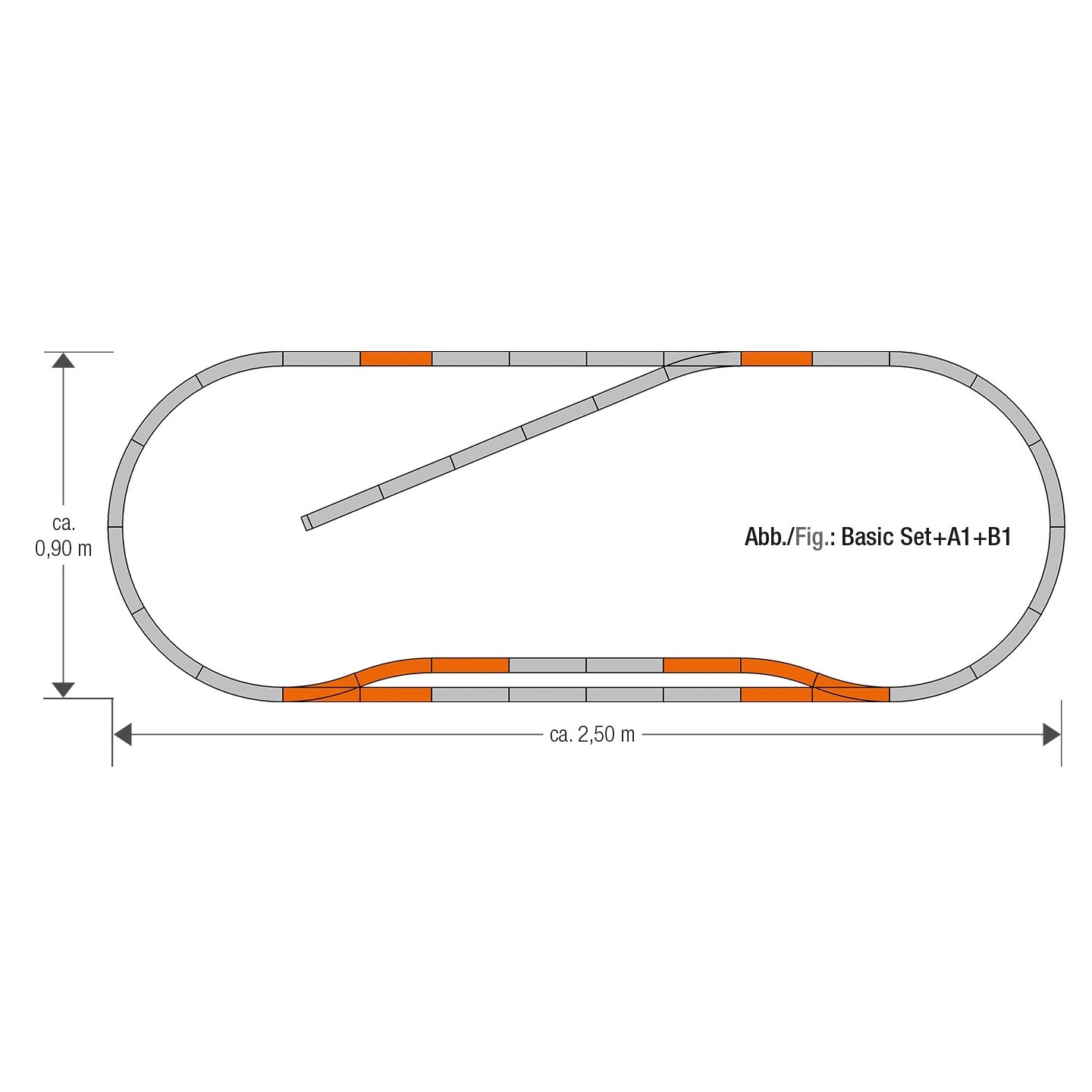 SET VIAS B1 ROCO 61151 ESCALA  H0