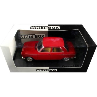 PEUGEOT 204 1968 ROJO WHITE BOX 124181 ESCALA 1/24