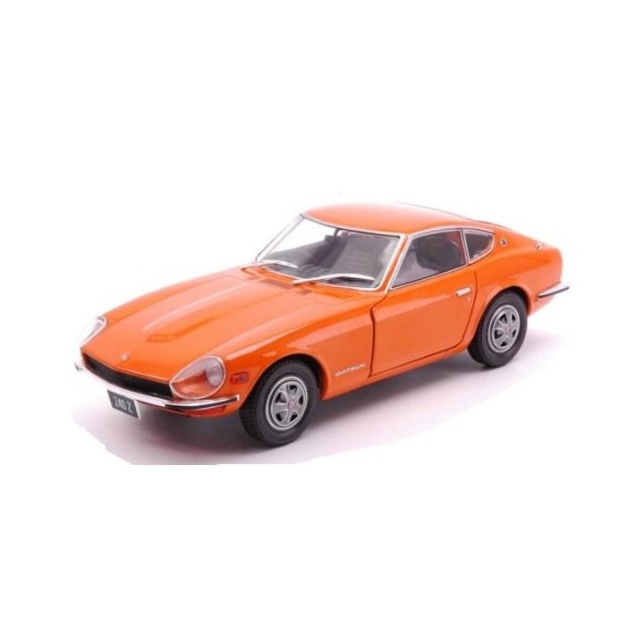 DATSUN 240 Z 1969 NARANJA WHITE BOX 124198O ESCALA 1/24