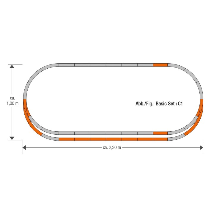SET VIAS C1 ROCO 61152 ESCALA  H0