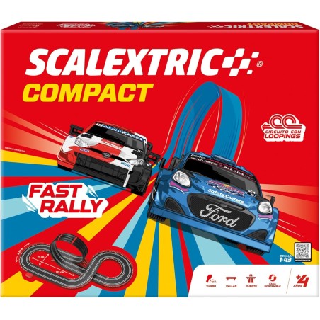 CIRCUITO FAST RALLY SCALEXTRIC COMPACT C10583S500 1/43
