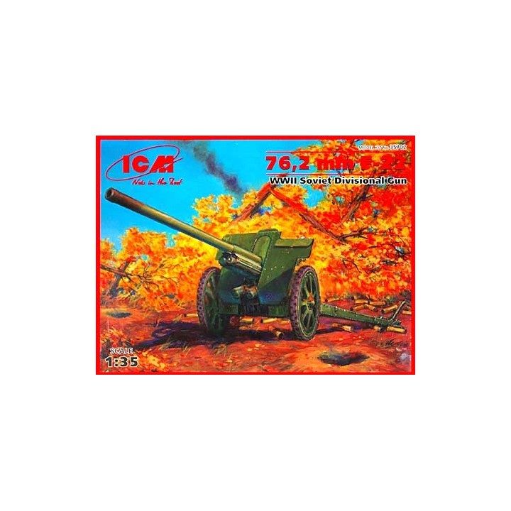 ANTITANQUE SOVIETICO F-22 7,62 cm ICM 1/35