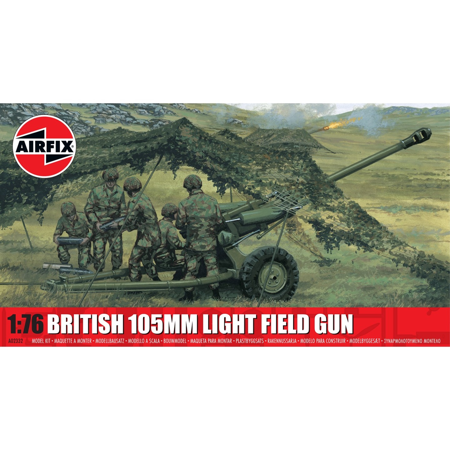 CAÑON LIGERO BRITANICO 105mm AIRFIX A02332 ESCALA 1/76