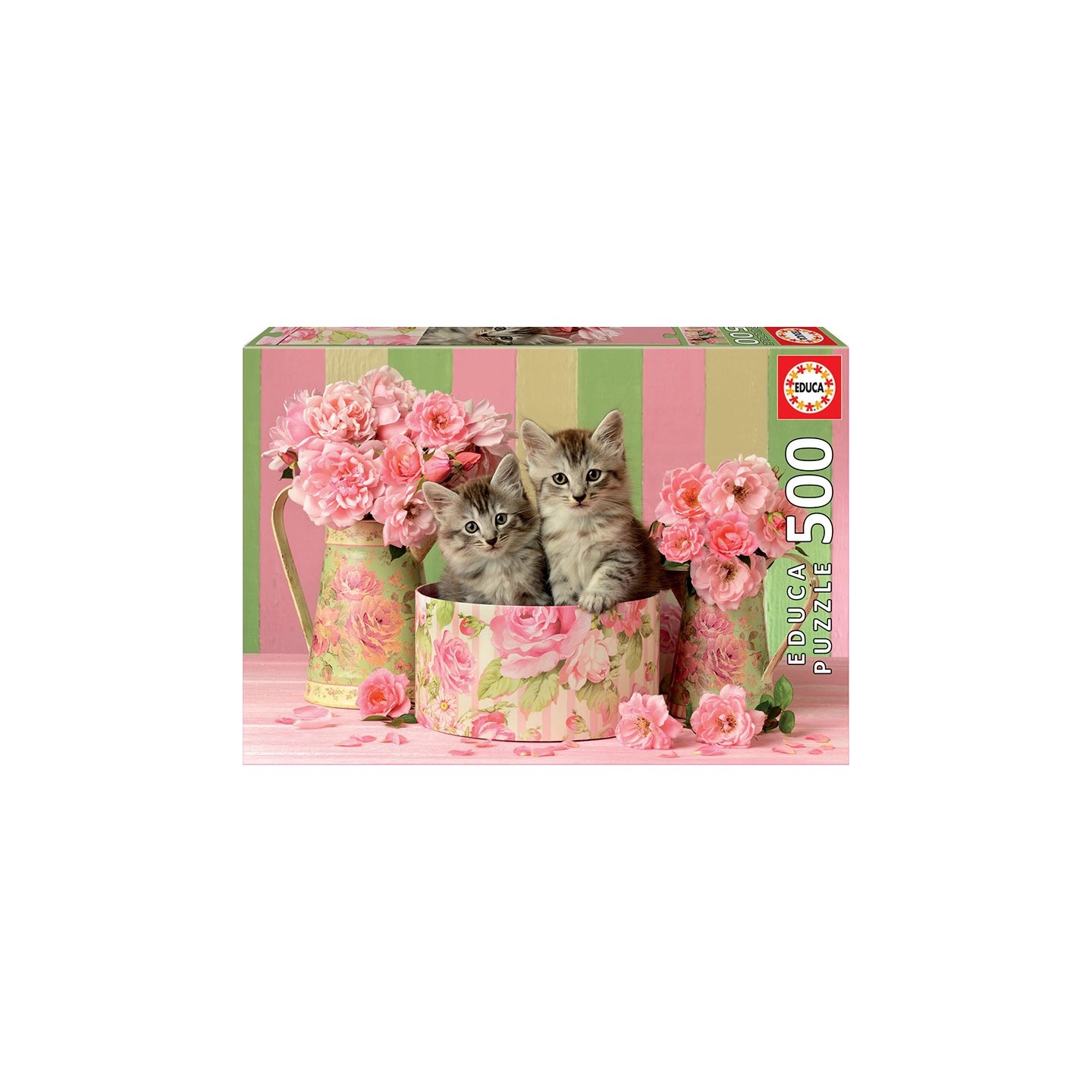 PUZZLE GATITOS CON ROSAS 500 EDUCA 17960