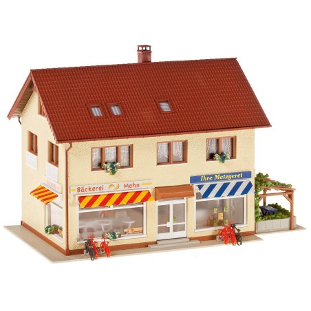 EDIFICIO CON PANADERIA Y CARNICERIA FALLER 130489 ESCALA H0