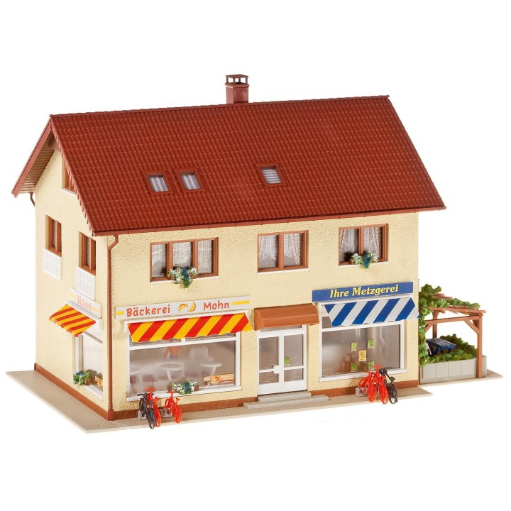 EDIFICIO CON PANADERIA Y CARNICERIA FALLER 130489 ESCALA H0