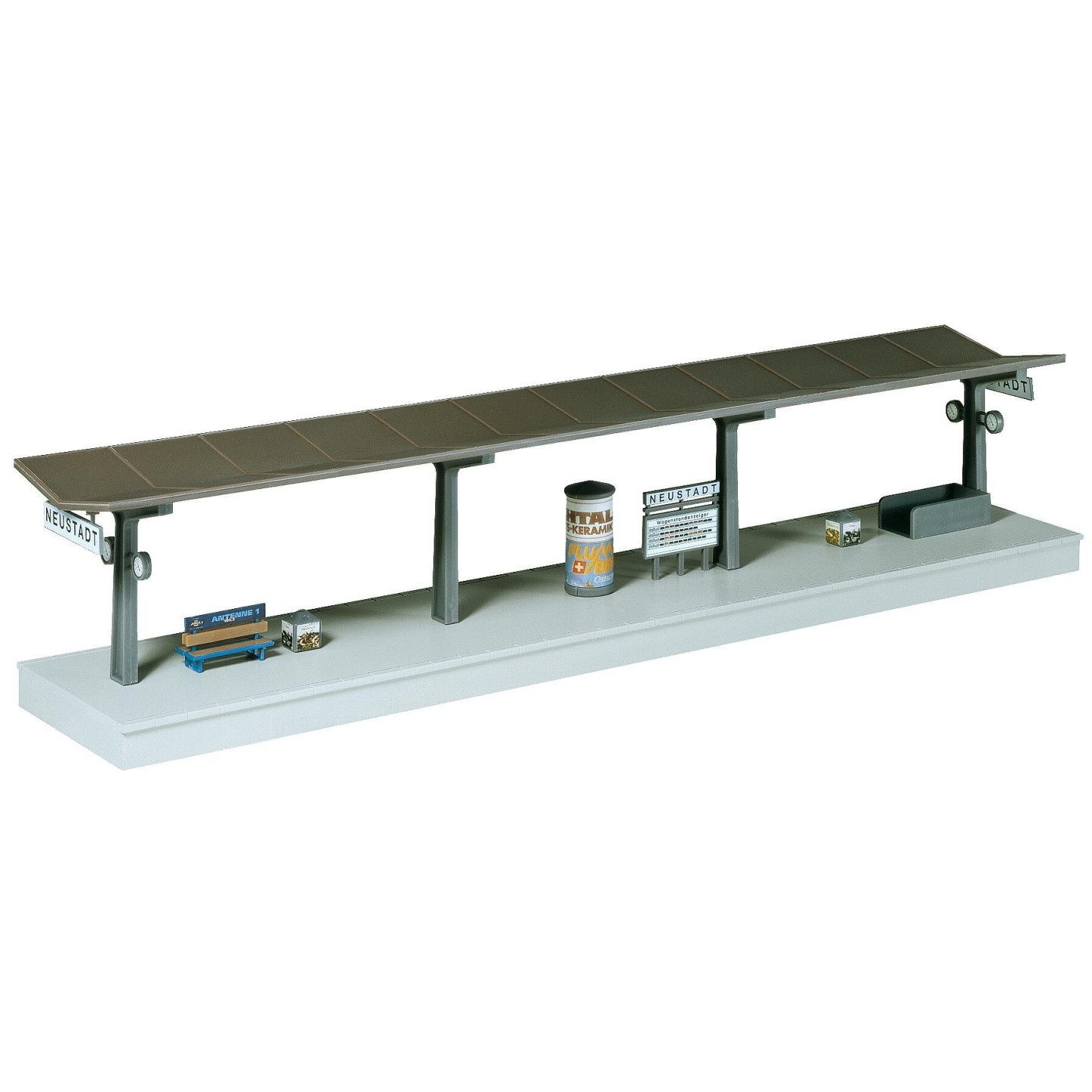 ANDEN CUBIERTO 37,5cm FALLER 120201 ESCALA H0