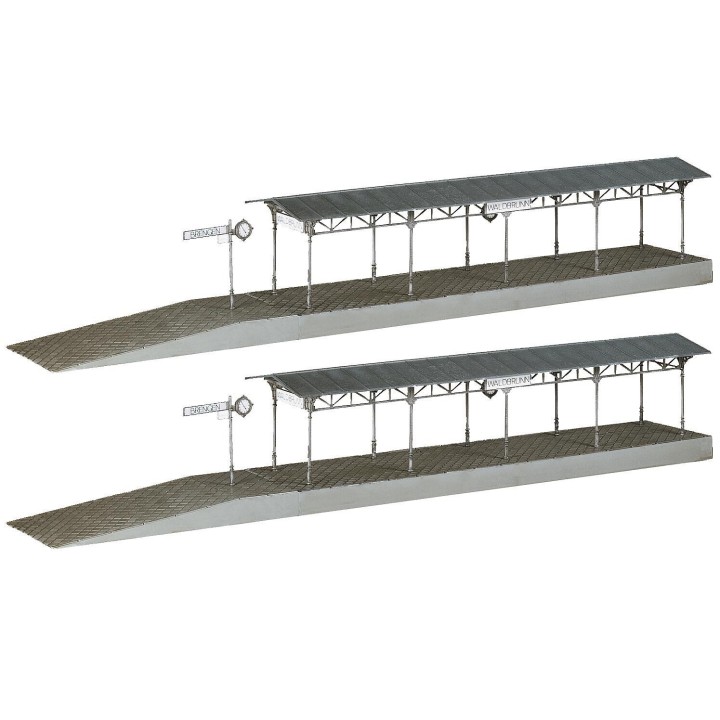 2 ANDENES CUBIERTOS DE 35,8cm FALLER 120204 ESCALA H0