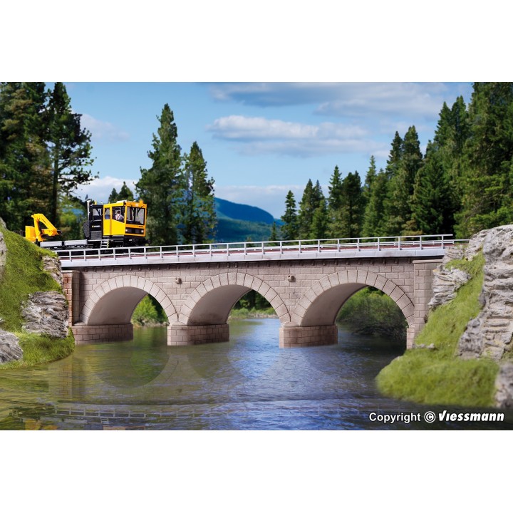 PUENTE DE PIEDRA RECTO 34cm KIBRI 39721 ESCALA H0