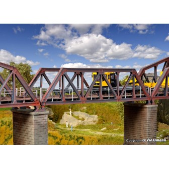 PUENTE DE ACERO RECTO 27,5cm KIBRI 39701 ESCALA H0