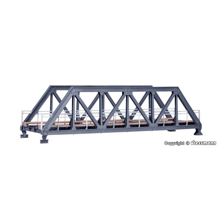 PUENTE DE ACERO RECTO 27,5cm KIBRI 39701 ESCALA H0