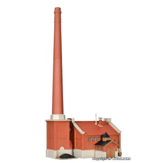 FABRICA CON CHIMENEA KIBRI 39821 ESCALA H0