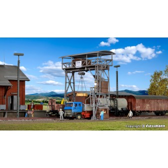 GRUA DE CARGA PARA VAGONES DE MERCANCIA KIBRI 39316 ESCALA H0