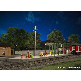ANDER CUBIERTO CON ILUMINACION LED KIBRI 39564 ESCALA H0