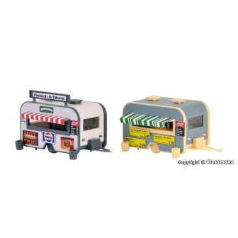2 PUESTOS DE COMIDA CALLEJERA VOLLMER 45144 ESCALA H0