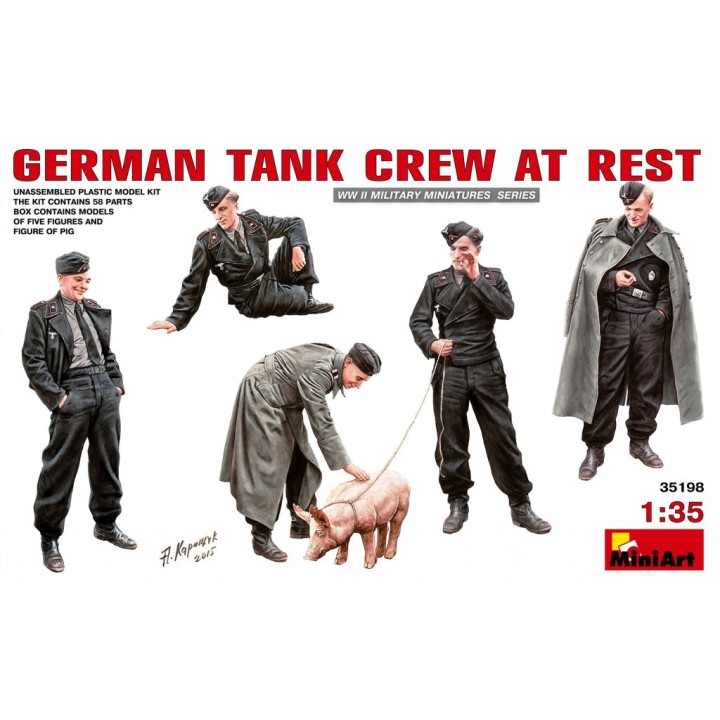 GERMAN TANK CREW AT REST MINI ART 1/35