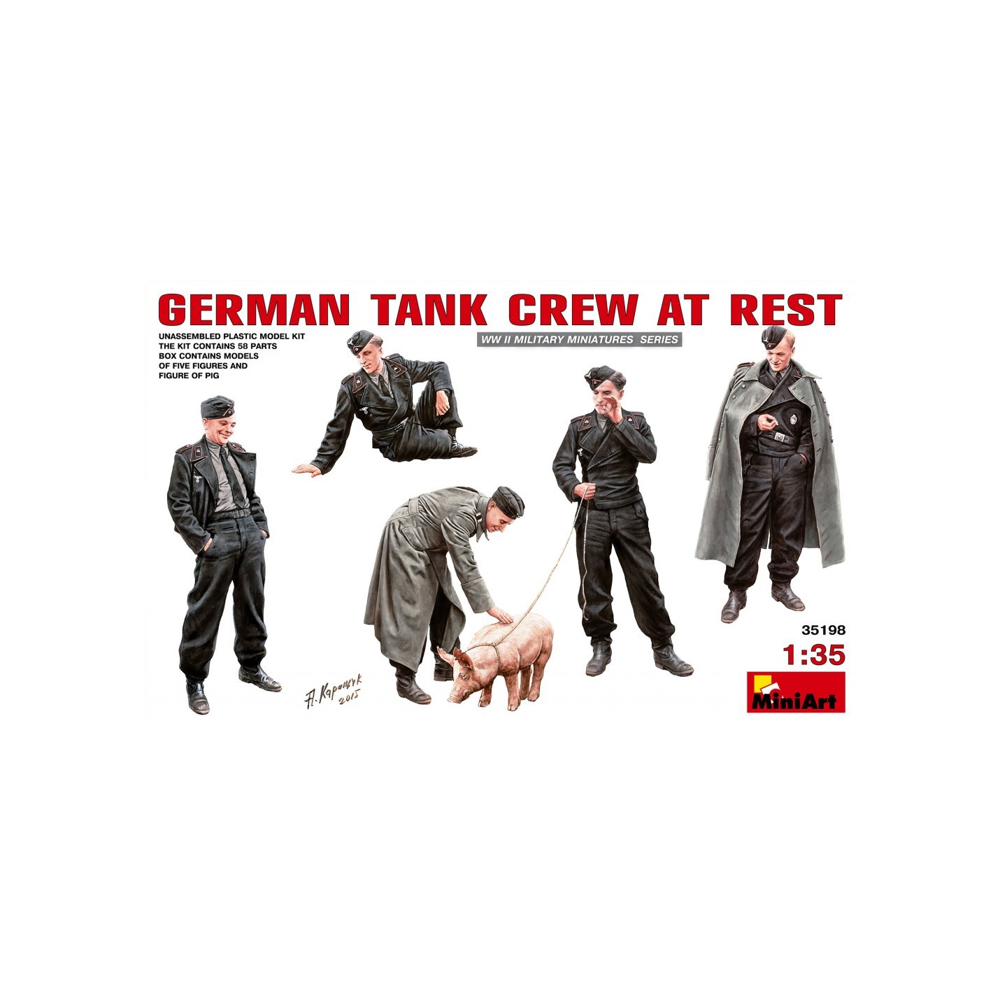 GERMAN TANK CREW AT REST MINI ART 1/35